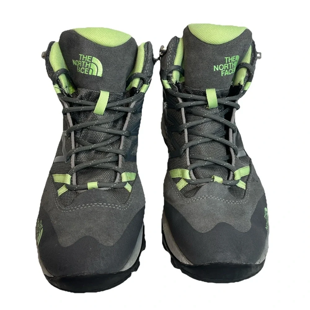 The North‎ Face Waterproof Storm II Hiking Women's Boots Shoes Size 9 Gray/Green